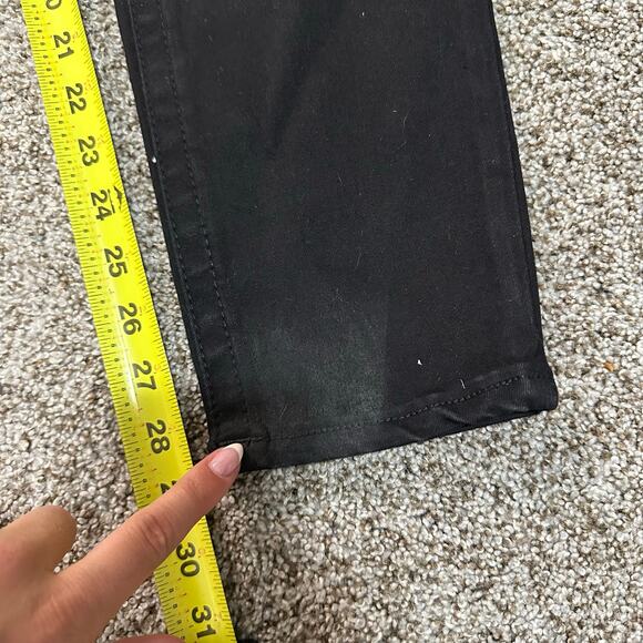 TRUE RELIGION Women's Jennie Mid Rise Curvy Skinny Pants Size 33 In Black - Picture 4 of 13